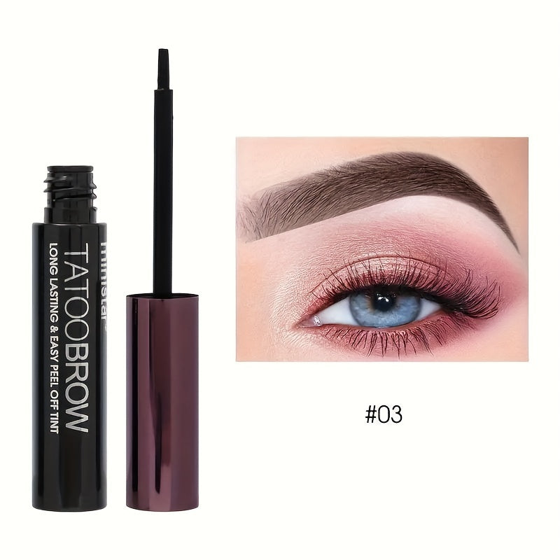 Tattoo Peel Off Eyebrow Gel Tint Waterproof TransferProof For Fuller  Defined Looking Brows 7