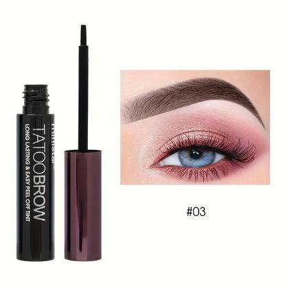Tattoo Peel Off Eyebrow Gel Tint Waterproof TransferProof For Fuller  Defined Looking Brows 7