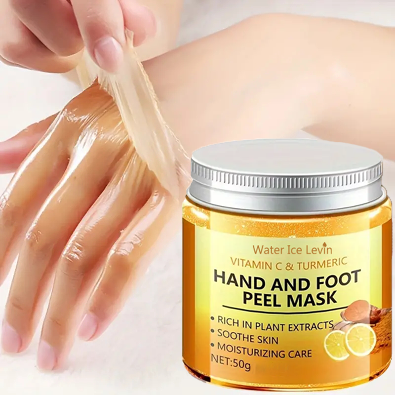 Vitamin C & Turmeric Hand Wax Mask for Hands and Feet, Smoothing & Illuminating Skin Care