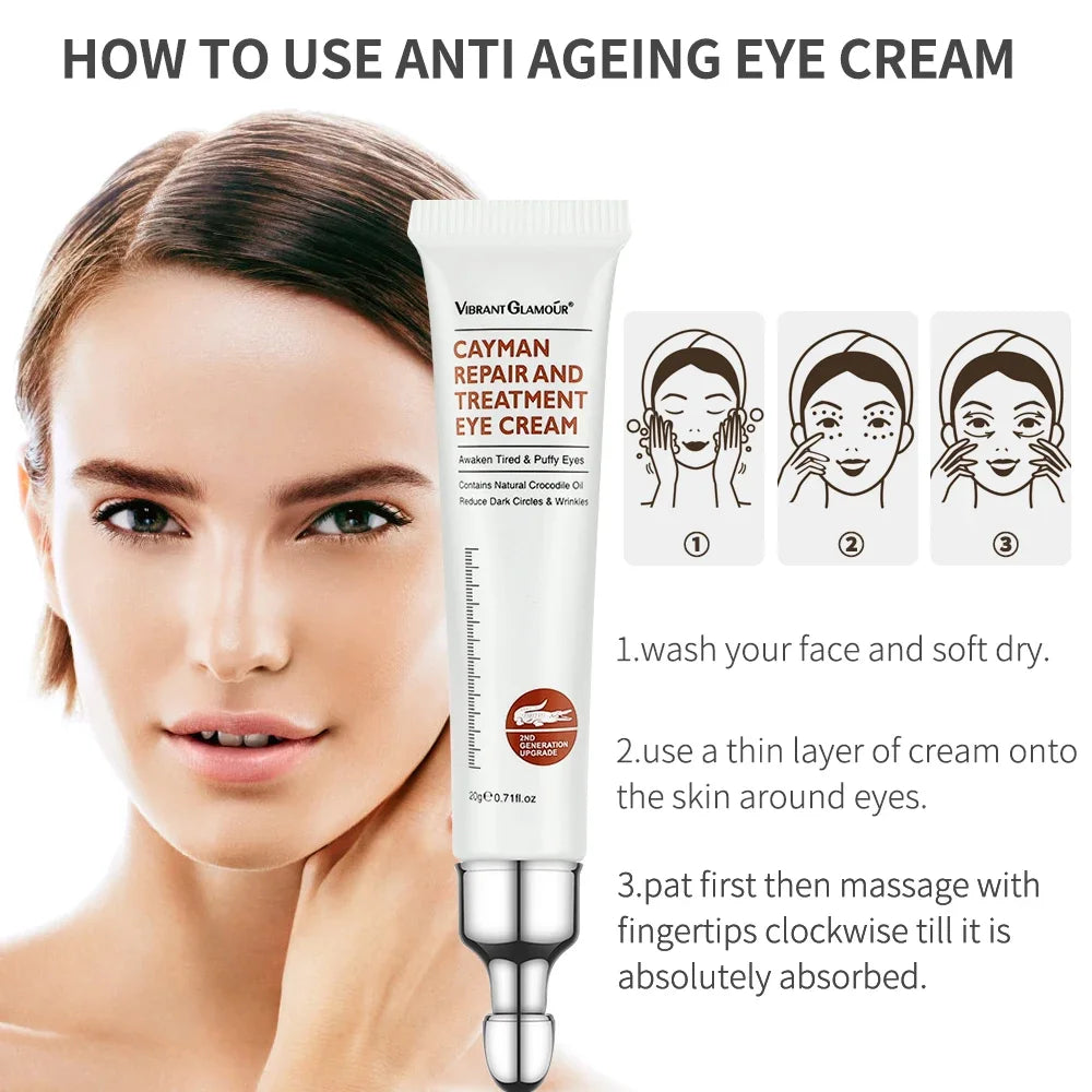 Hydrating Eye Cream With Peptide CollagenAntiWrinkle Treatment For Dark Circles And Puffiness 2
