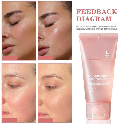 Hydrating Firming Mask Overnight Collagen Treatment To Reduce Sagging  Dullness 4