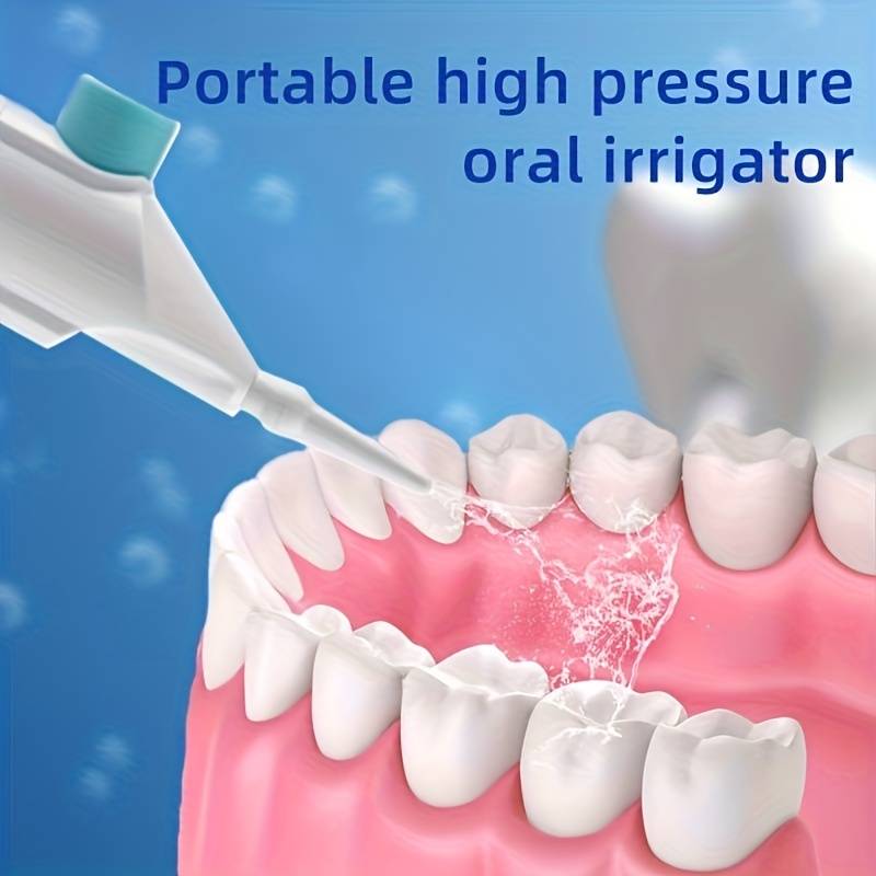 High Pressure Oral Irrigator, Portable Teeth Clean & Water Dental Floss for Healthy Gums