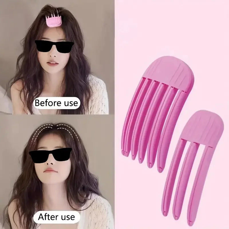Fluffy Hairpin Curling Bangs Clips, Volumizing Hair Roots Clips Set for Women, Fashion Fixed Curling Roller