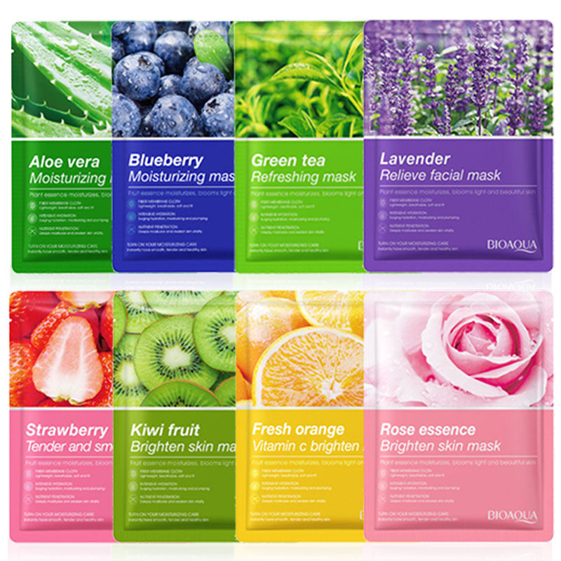 8pcs Natural Plant Face Mask Set Korean Beauty Skincare For Moisturizing Firming  Hydrating 1