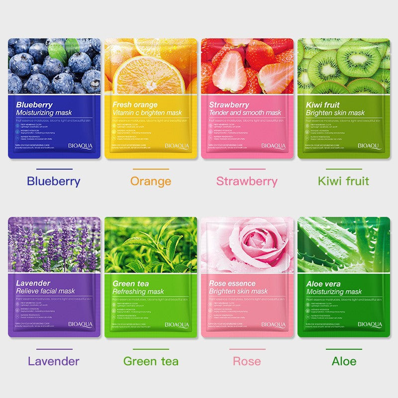 8pcs Natural Plant Face Mask Set Korean Beauty Skincare For Moisturizing Firming  Hydrating 5