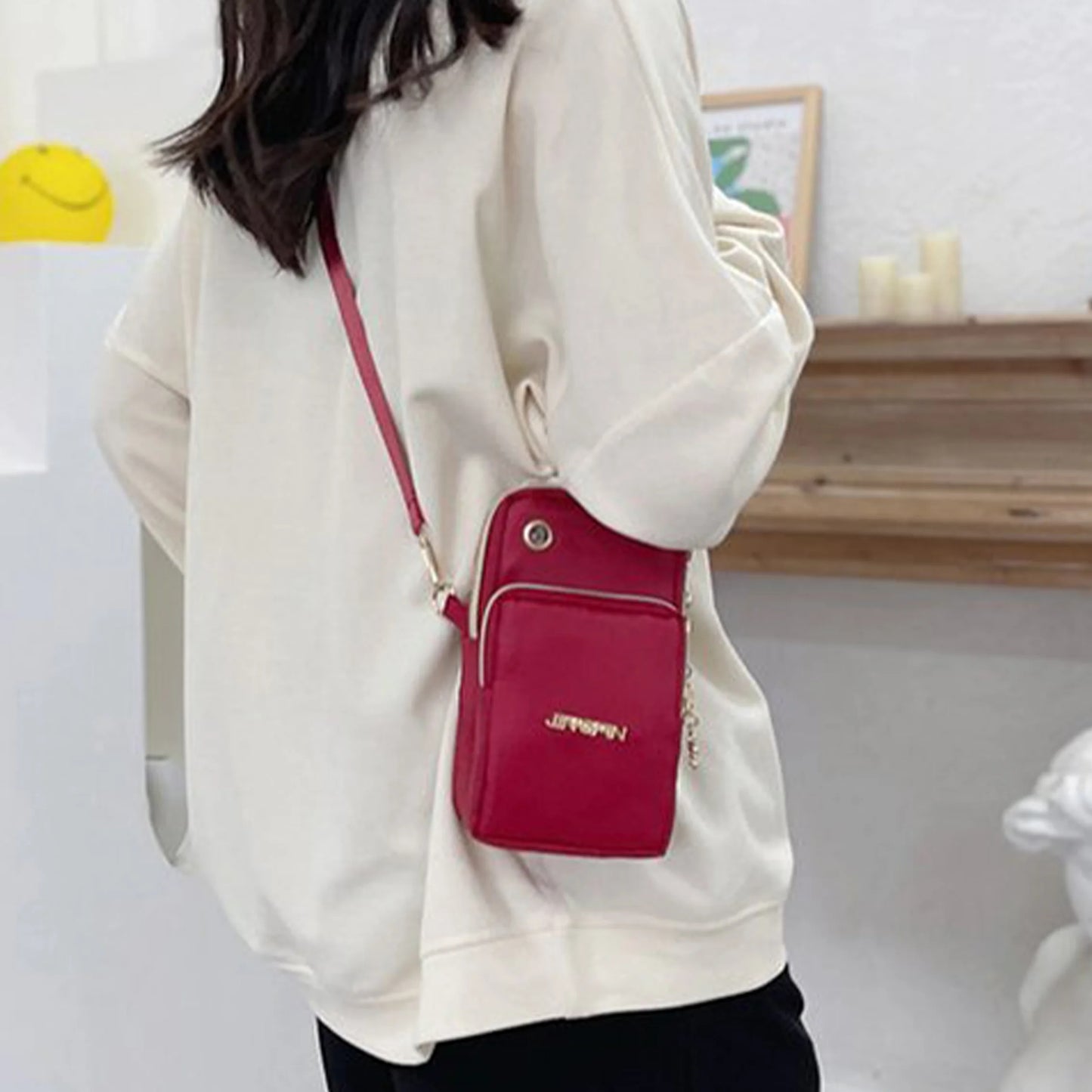 New Fashion Mom Neck Hanging Bag Stylish Running Cover  Womens Crossbody Mini Purse
