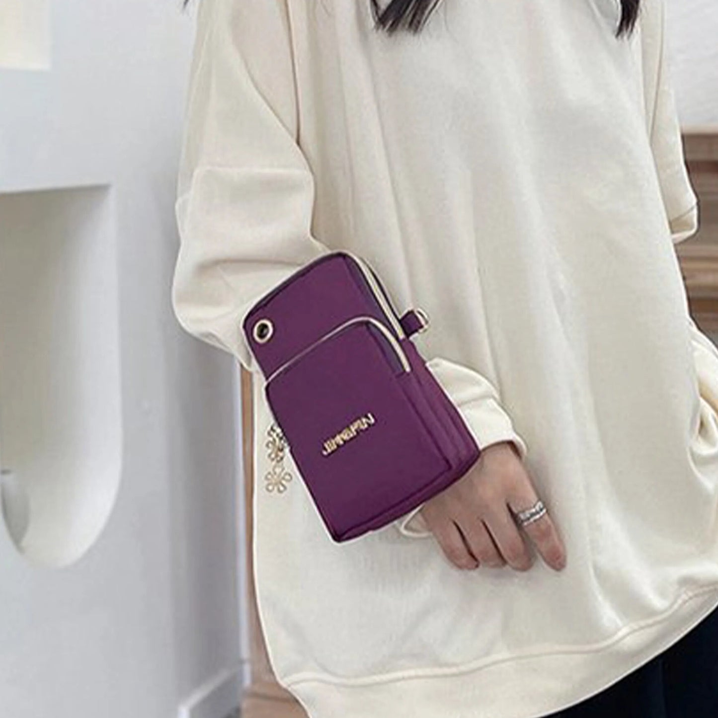 New Fashion Mom Neck Hanging Bag Stylish Running Cover  Womens Crossbody Mini Purse