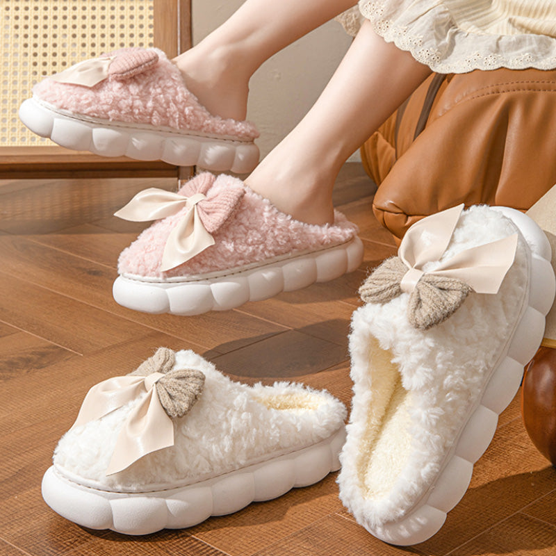 Winter Warm Fur Slippers for Women Cozy Non Slip Soft Shoes with Plush Comfort for Indoor  Home Use