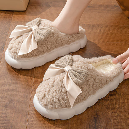 Winter Warm Fur Slippers for Women Cozy Non Slip Soft Shoes with Plush Comfort for Indoor  Home Use