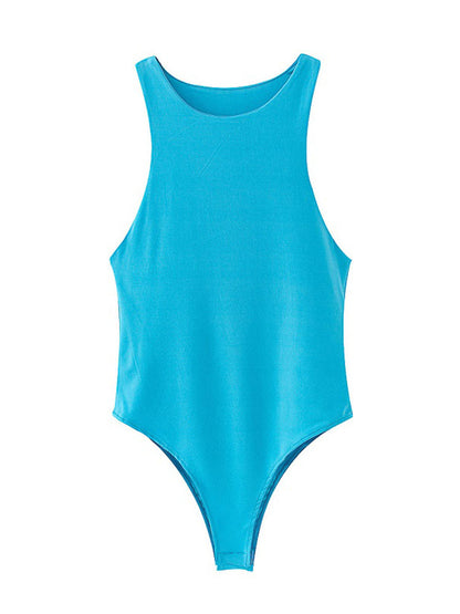 Womens Solid Sexy Bodysuit Femme Short Playsuit for Summer  Slim Fit  ClubReady Green  More Col