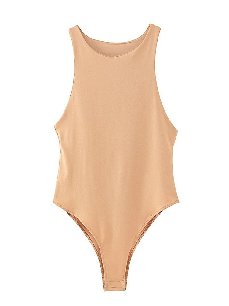 Womens Solid Sexy Bodysuit Femme Short Playsuit for Summer  Slim Fit  ClubReady Green  More Col