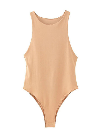 Womens Solid Sexy Bodysuit Femme Short Playsuit for Summer  Slim Fit  ClubReady Green  More Col