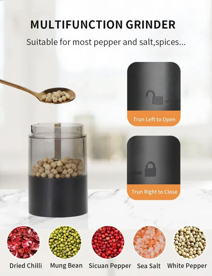 Premium Electric Grinder for Salt & Pepper