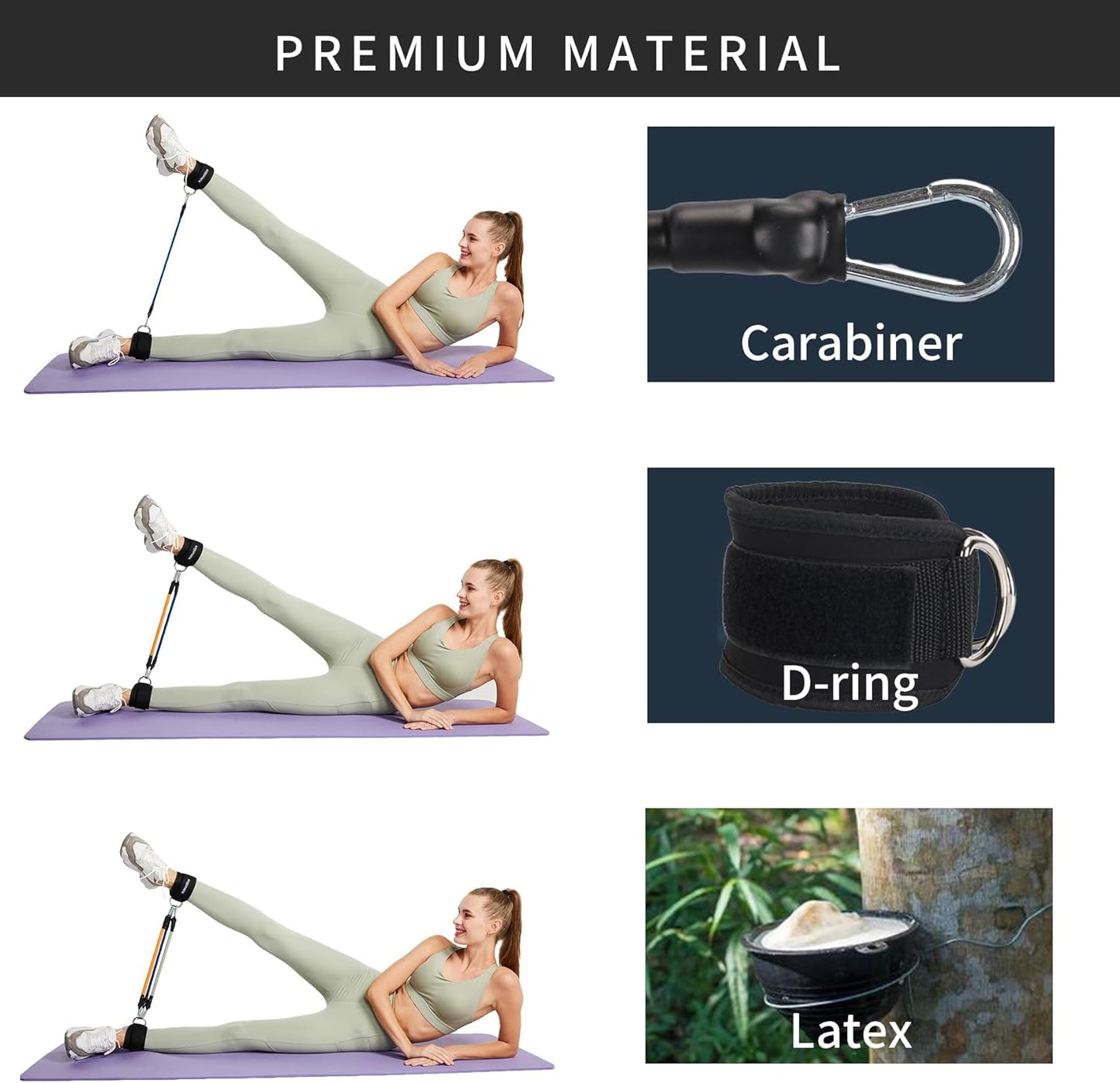 Fitness Ankle Buckle Training Device Adjustable Leg  Hip Trainer With Secure Binding Strap For Resi 4