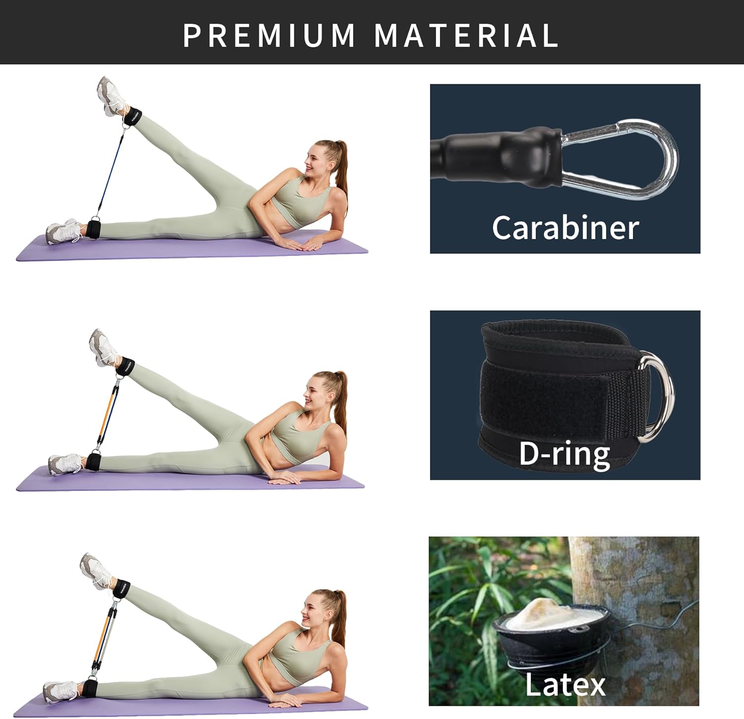 Fitness Ankle Buckle Training Device Adjustable Leg  Hip Trainer With Secure Binding Strap For Resi 4