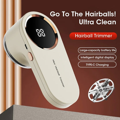 LED Digital Electric Lint Remover for Clothing, USB Rechargeable Fabric Shaver, Sweater & Fuzz Remover