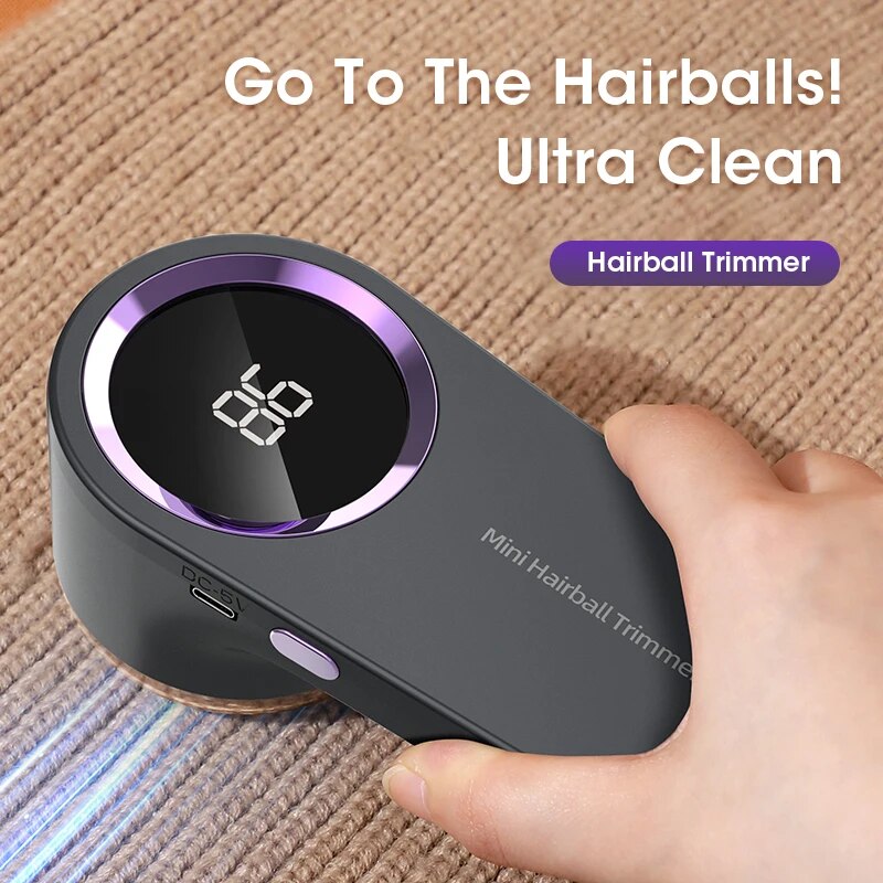 LED Digital Electric Lint Remover for Clothing, USB Rechargeable Fabric Shaver, Sweater & Fuzz Remover