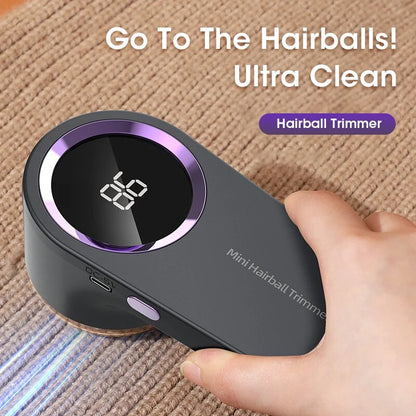 LED Digital Electric Lint Remover for Clothing, USB Rechargeable Fabric Shaver, Sweater & Fuzz Remover