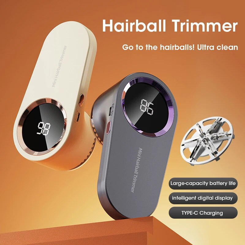 LED Digital Electric Lint Remover for Clothing, USB Rechargeable Fabric Shaver, Sweater & Fuzz Remover