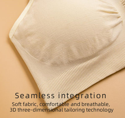 3 Piece Seamless Nursing Bras, High Quality Maternity & Breastfeeding Bra with Breathable Cotton & Push Up Support