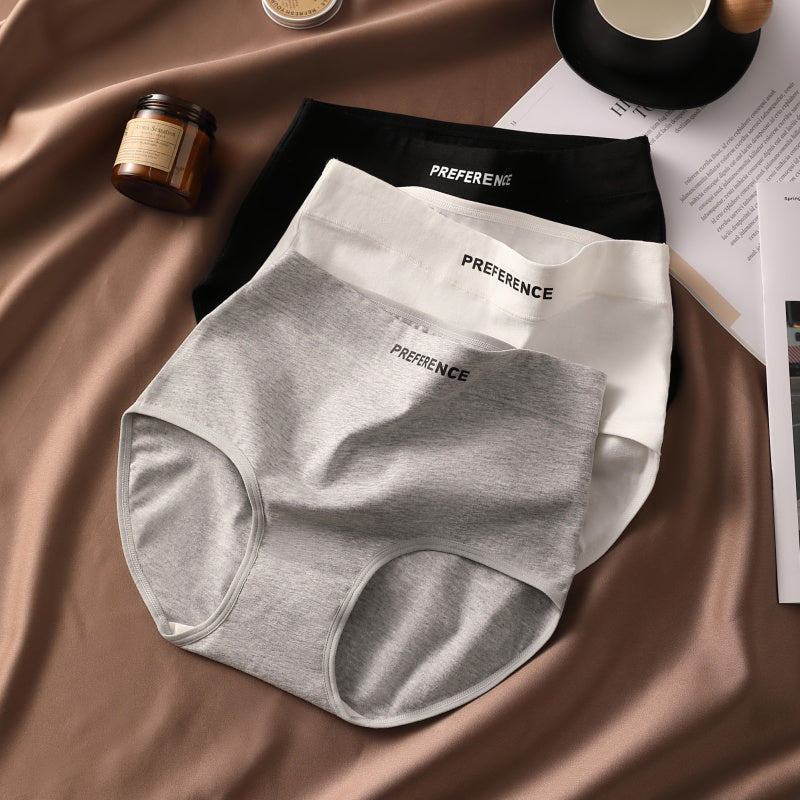 Sexy High Waist Panties for Women Soft Pure Cotton Briefs Breathable  Comfortable Female Underwea