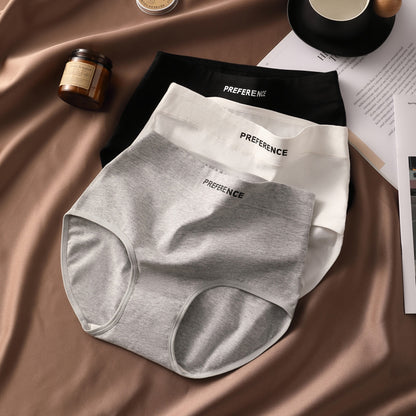 Sexy High Waist Panties for Women Soft Pure Cotton Briefs Breathable  Comfortable Female Underwea