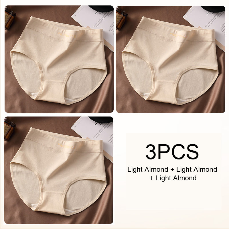 Sexy High Waist Panties for Women Soft Pure Cotton Briefs Breathable  Comfortable Female Underwea
