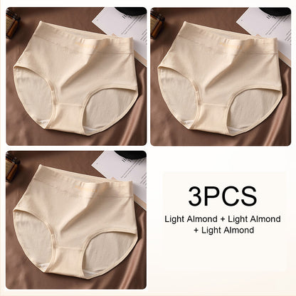 Sexy High Waist Panties for Women Soft Pure Cotton Briefs Breathable  Comfortable Female Underwea