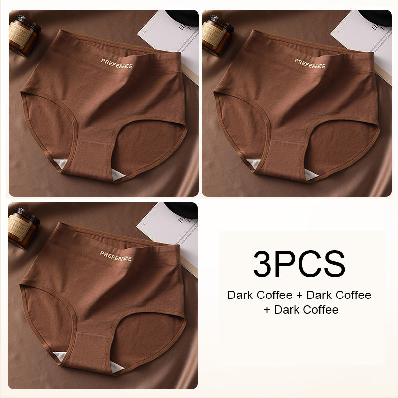 Sexy High Waist Panties for Women Soft Pure Cotton Briefs Breathable  Comfortable Female Underwea
