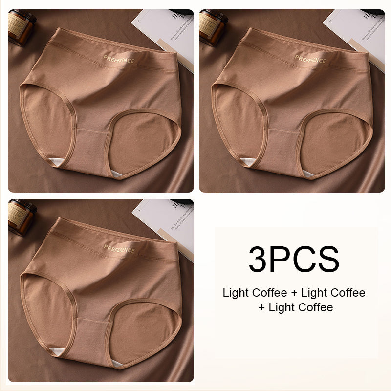 Sexy High Waist Panties for Women Soft Pure Cotton Briefs Breathable  Comfortable Female Underwea