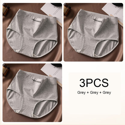 Sexy High Waist Panties for Women Soft Pure Cotton Briefs Breathable  Comfortable Female Underwea