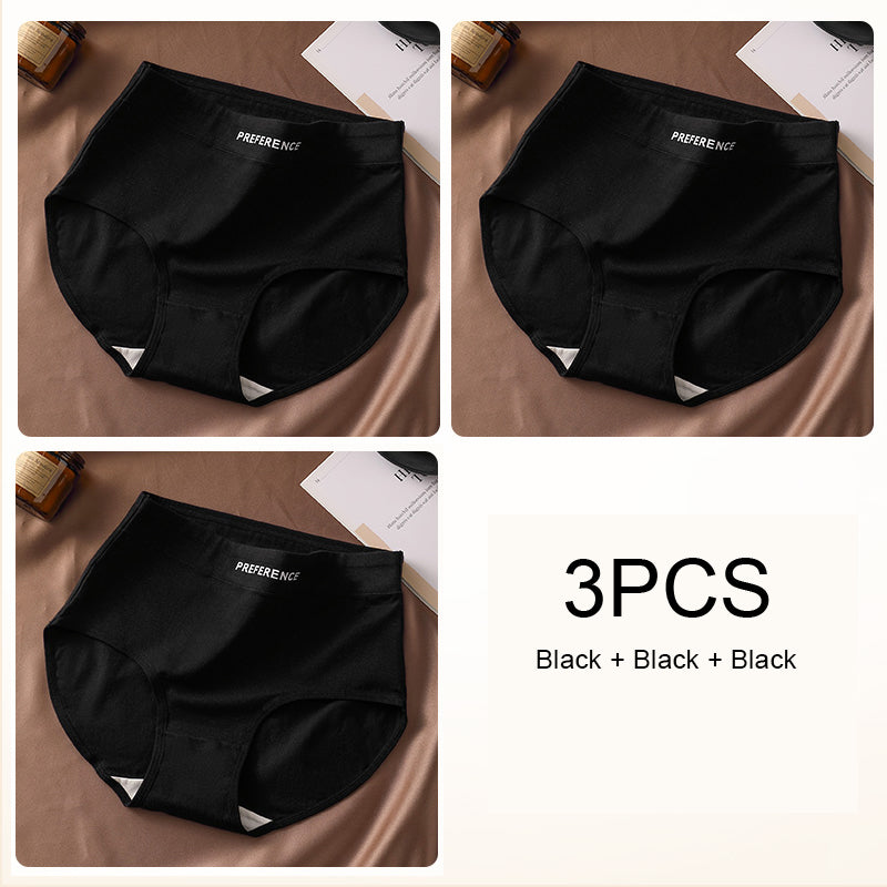 Sexy High Waist Panties for Women Soft Pure Cotton Briefs Breathable  Comfortable Female Underwea
