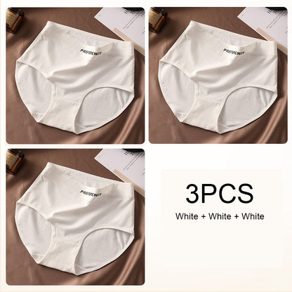 Sexy High Waist Panties for Women Soft Pure Cotton Briefs Breathable  Comfortable Female Underwea