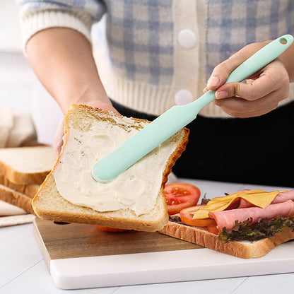 Food Grade Silicone Cream Scraper, Household All-in-One Long Cake Spatula for Heat-Resistant Kitchen Baking