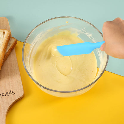Food Grade Silicone Cream Scraper, Household All-in-One Long Cake Spatula for Heat-Resistant Kitchen Baking