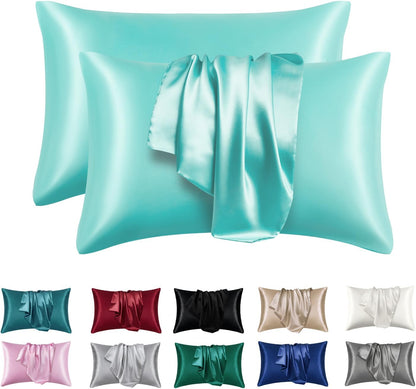 Satin Silk Pillowcase Deal  2pcs Set