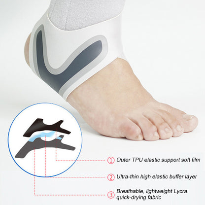 Adjustable Compression Ankle Sleeve Elastic Ankle Brace Guard For AntiSprain Support  Heel Protecti 3