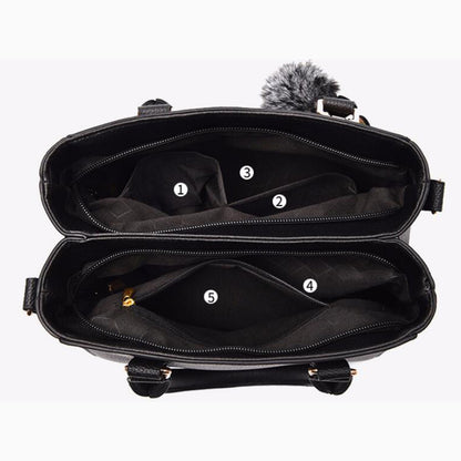 Women Leather Handbag Noble Curve Casual Shoulder Bag Stylish Sac A Main For Daily Use 12
