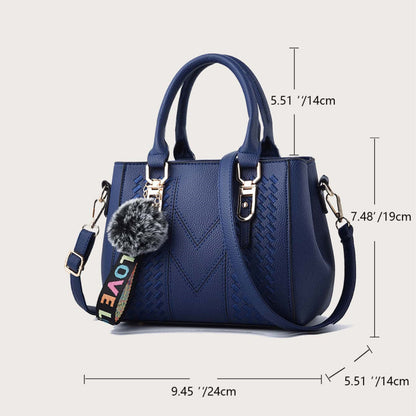 Women Leather Handbag Noble Curve Casual Shoulder Bag Stylish Sac A Main For Daily Use 13