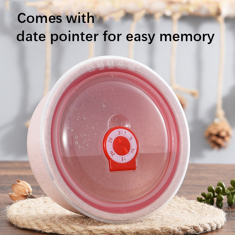 EcoFriendly Wheat Straw Bowl Set MicrowaveSafe FreshKeeping Food Storage Containers with Lids