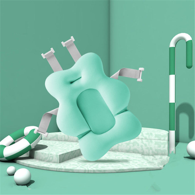 Baby Bath Tub Support Cushion Secure Non-Slip Bathtub Mat for Infants & Newborns