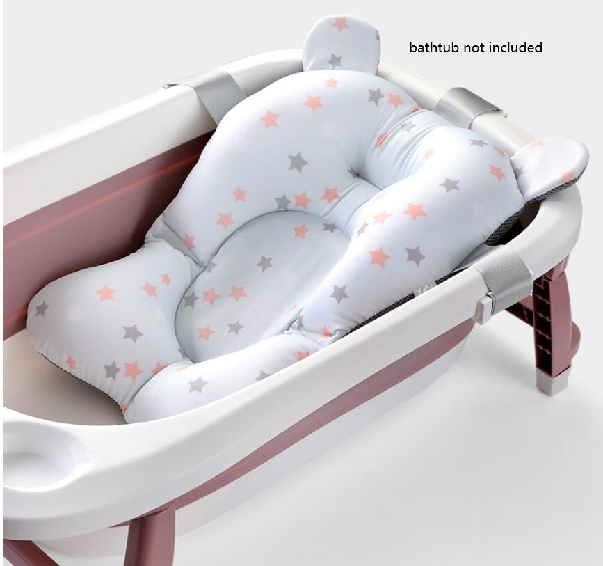 Baby Bath Tub Support Cushion Secure Non-Slip Bathtub Mat for Infants & Newborns