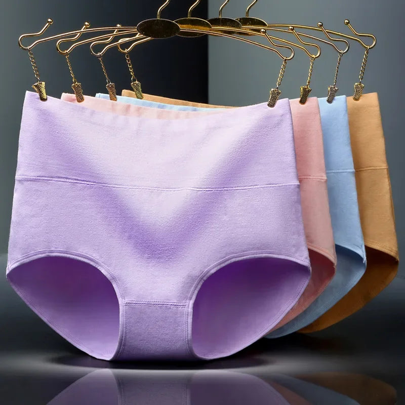 High Waist Cotton Panties For Women Plus Size Breathable Underwear With Body Slimming  Abdominal Su 2