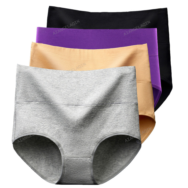 High Waist Cotton Panties For Women Plus Size Breathable Underwear With Body Slimming  Abdominal Su 5