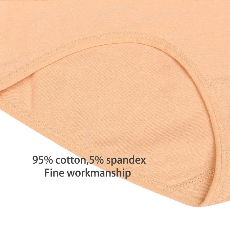High Waist Cotton Panties For Women Plus Size Breathable Underwear With Body Slimming  Abdominal Su 4