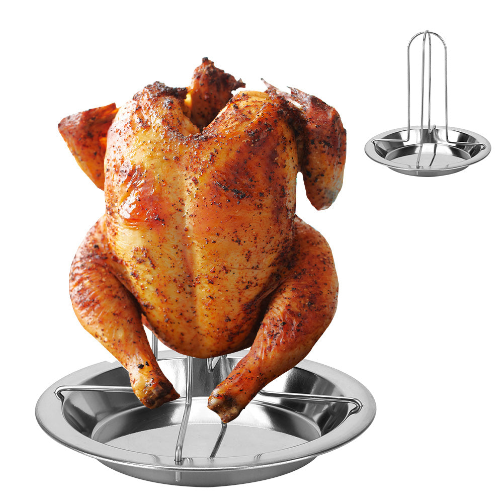Non-Stick Chicken Roaster Rack, Vertical Roasting Grill Stand for Oven & BBQ