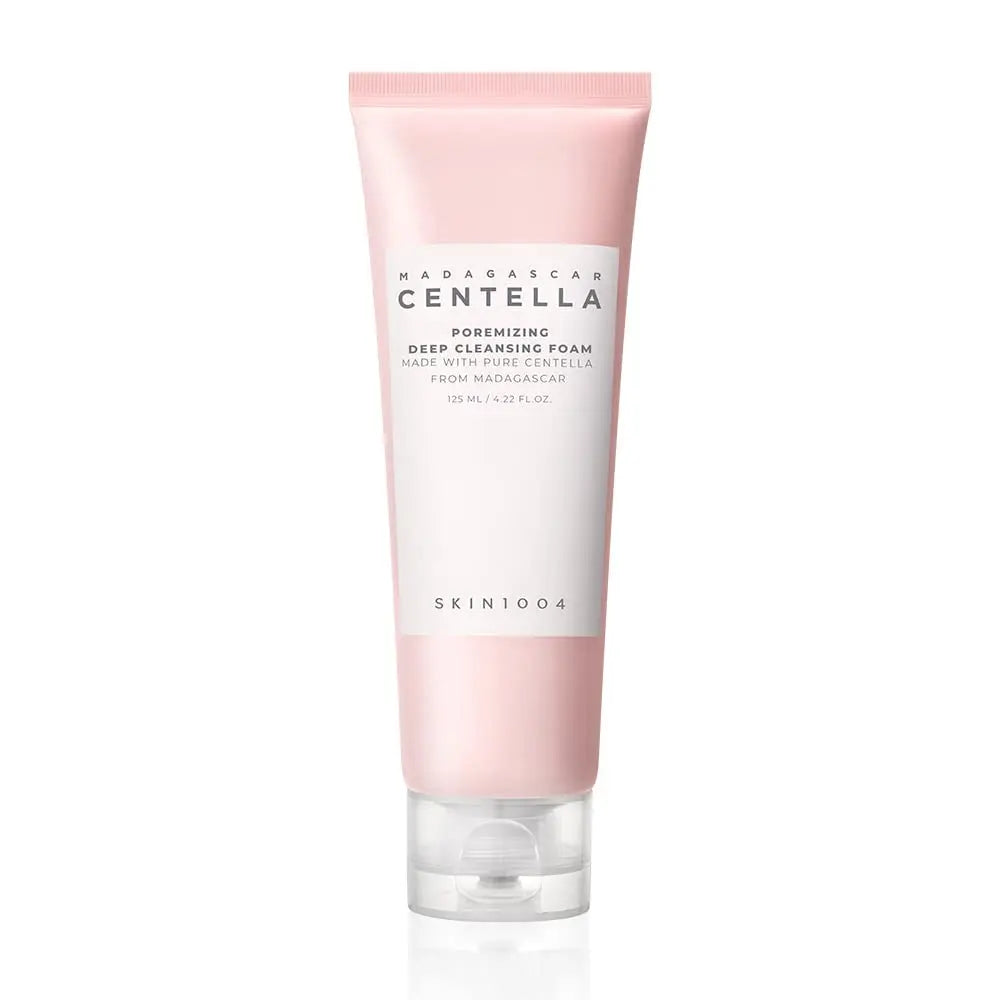 Centella Pink Salt Pore Care Cleanser, Ampoule Facial Serum Deep Cleanser for Fresh, Bright Skin Tone