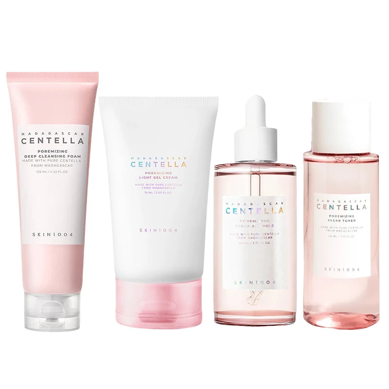 Centella Pink Salt Pore Care Cleanser, Ampoule Facial Serum Deep Cleanser for Fresh, Bright Skin Tone