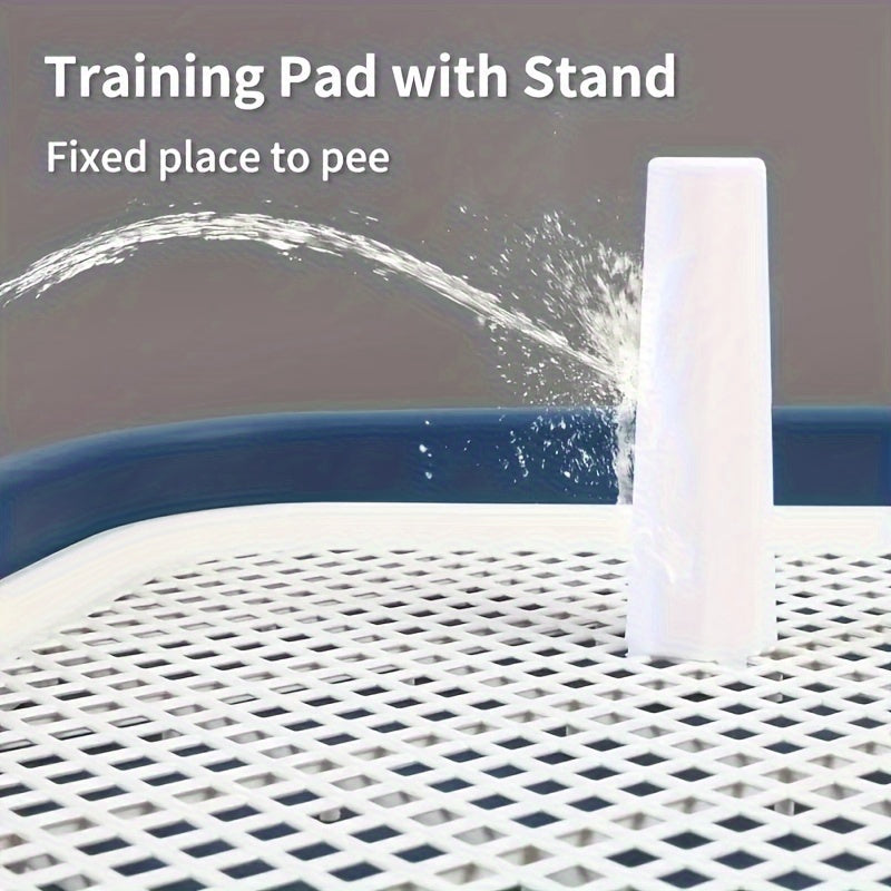 Dog Potty Training Toilet Reusable Plastic Pee Pad Holder With Removable Net For Pets 4