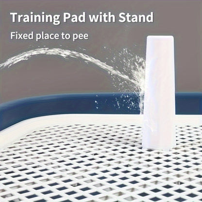 Dog Potty Training Toilet Reusable Plastic Pee Pad Holder With Removable Net For Pets 4